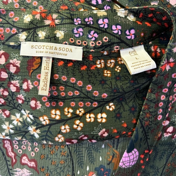 Scotch & Soda Endless Horizon Wrap Maxi Dress, size large. - Picture 5 of 6